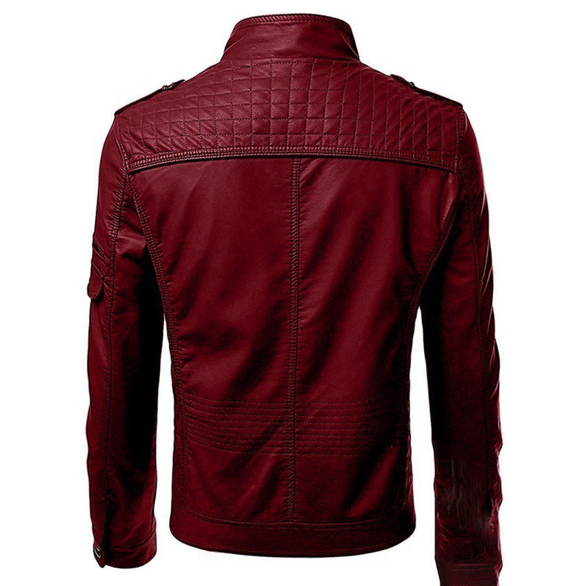 Men's Jacket with a Simple Zipper