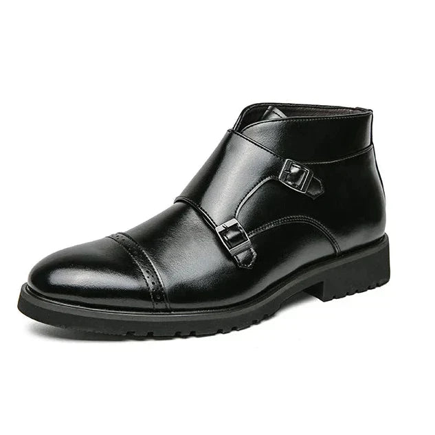 Dan | Ankle Boots with Leather Double Buckle