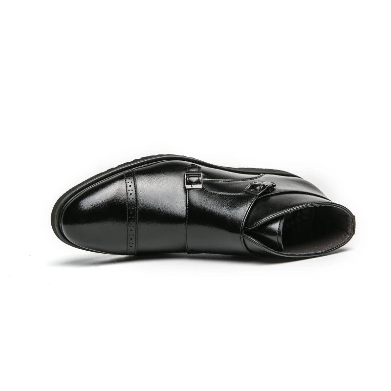 Dan | Ankle Boots with Leather Double Buckle