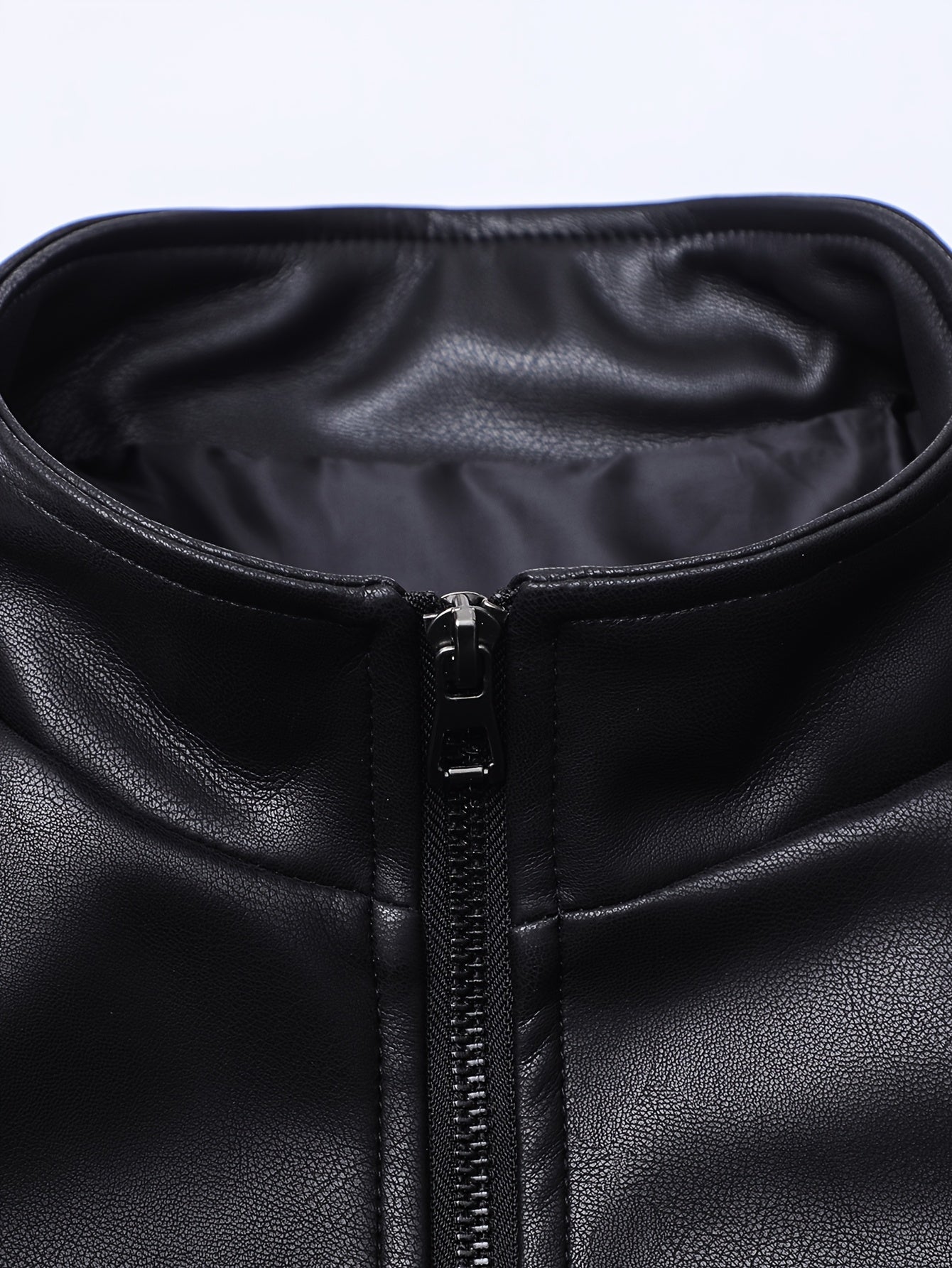 Men's Jacket with a Simple Zipper